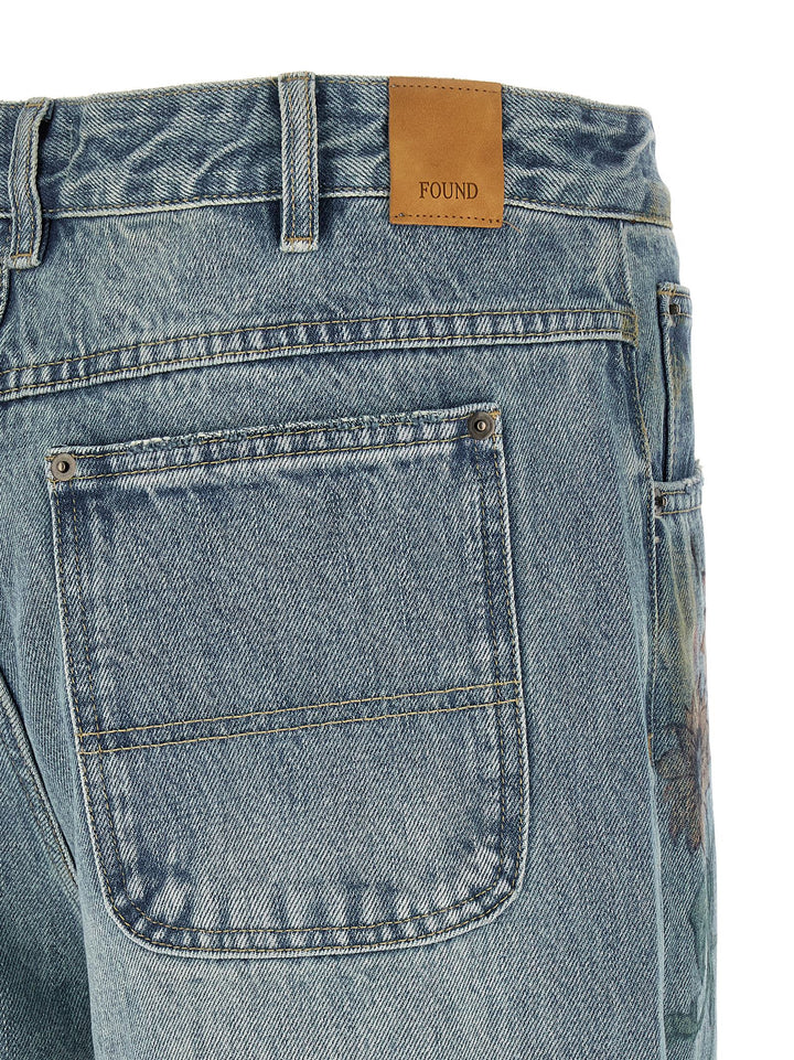 Found Hand Art Jeans - Blu | 57d865c56fe0f478ad8f17278db7d6eec0903254