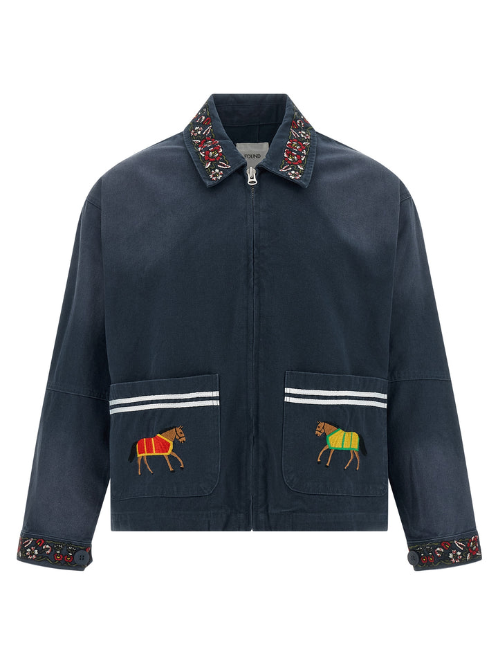 Found Horse Equine Puffer Jackets - Blu | 35925095b155ec9ffb87e2ec02c9b6f4eed921ec