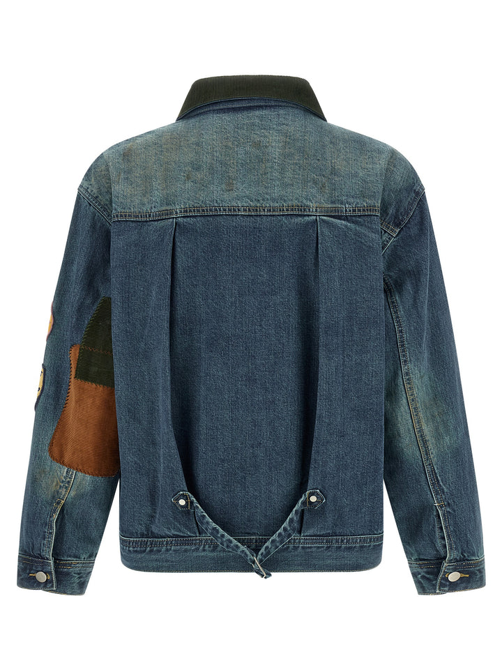 Found Patchwork Puffer Jackets - Blu | ab34ba5f2168c992dd817f7e288004438d06cfe6