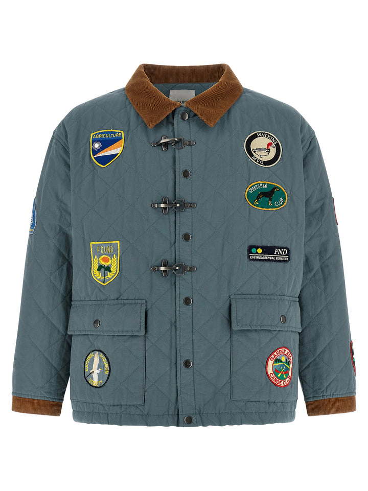Found Farmstead Quilt Patch Puffer Jackets - Blu | 07e9c971057d538f258b42af4b273e367f88c0e9