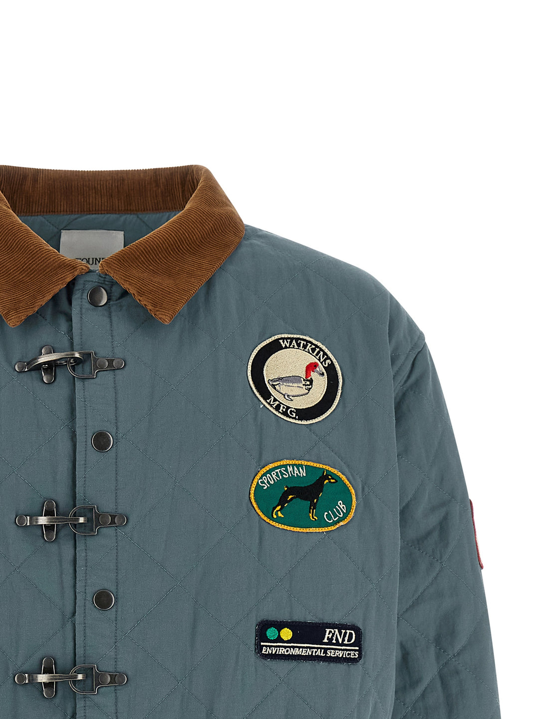 Found Farmstead Quilt Patch Puffer Jackets - Blu | 640efdc2451cd5304802f2ba8747831f47cdb032
