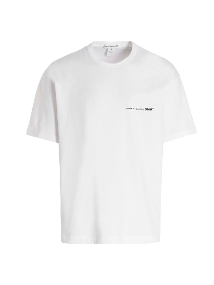 Comme Des GarçOns Shirt Logo T shirt - Bianco | 61cc8b5d825695af6432f19d13af33de818d9e92