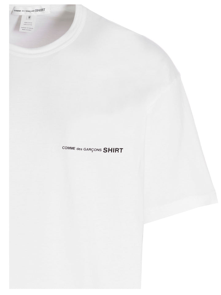 Comme Des GarçOns Shirt Logo T shirt - Bianco | 90e9fa50c5c2870d0e77f672844291516acdcaad