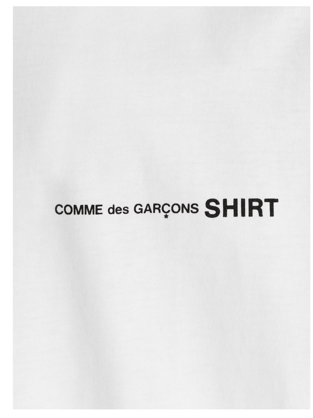 Comme Des GarçOns Shirt Logo T shirt - Bianco | 05858f8511e4ac218be6a2a412f6c255c2fec4fb