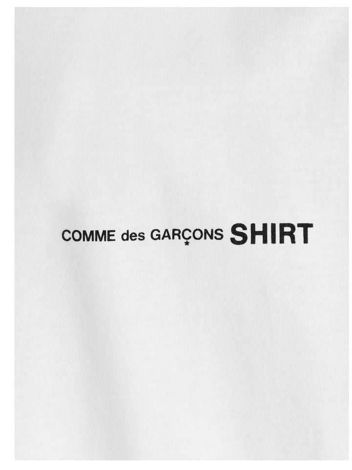 Comme Des GarçOns Shirt Logo T shirt - Bianco | 05858f8511e4ac218be6a2a412f6c255c2fec4fb