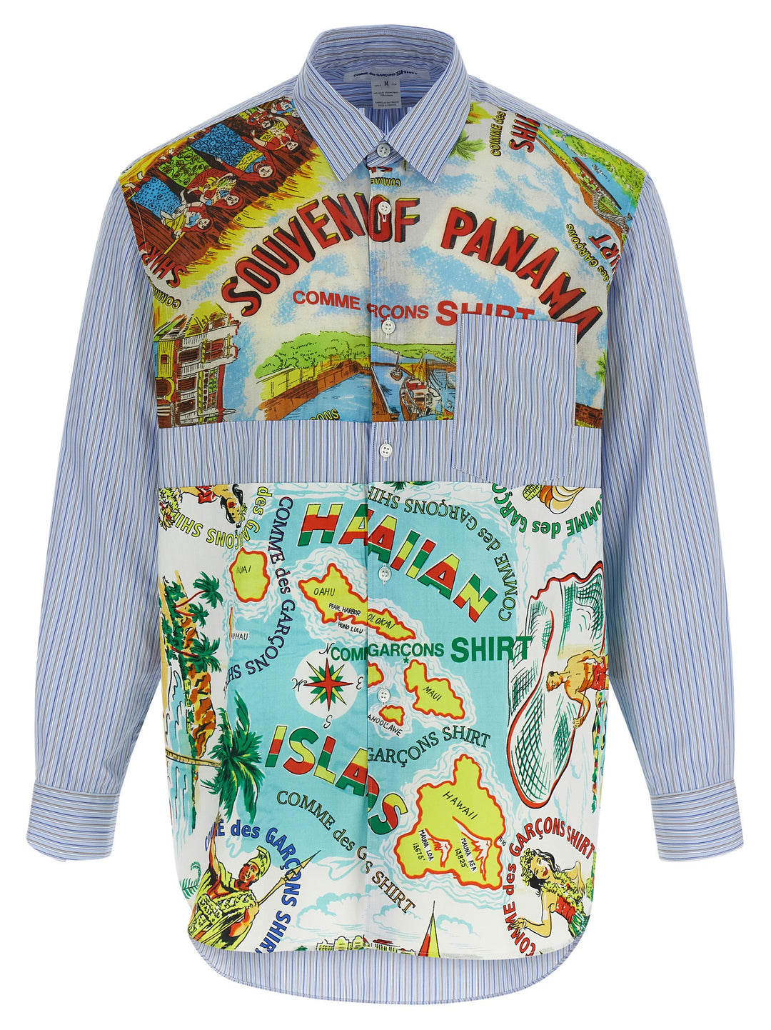 Comme Des GarçOns Shirt Patterned Inserts Shirt Camicie - Multicolor | 15515e9f5ff70b078ef6cd2886a02b7e5a7d36d8