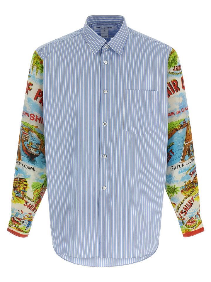 Comme Des GarçOns Shirt Patterned Sleeve Shirt Camicie - Multicolor | da8972560b988406fcde71c9ace20a5f02046b08