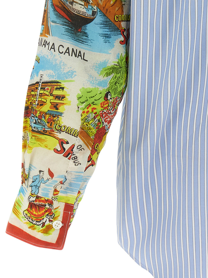 Comme Des GarçOns Shirt Patterned Sleeve Shirt Camicie - Multicolor | addde53e66ff1bc5028fbcf22d46ea3d7335ac09