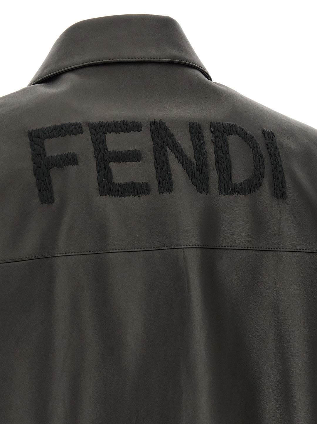 Fendi Leather Blouson Puffer Jackets - Nero | 8e9bfe364701eab4b864ff56587a13715ec94154