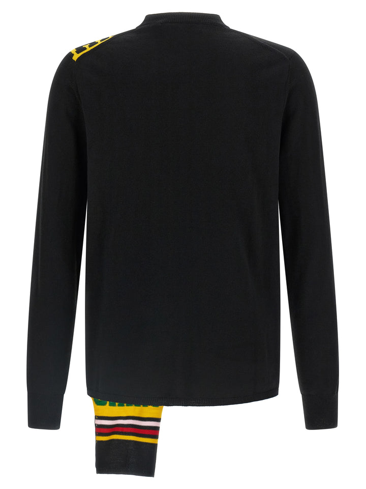 Comme Des GarçOns Shirt Intarsia Sweater Maglioni - Nero | 41f2e9813362f0c312dac340c1328ccbb422b45f