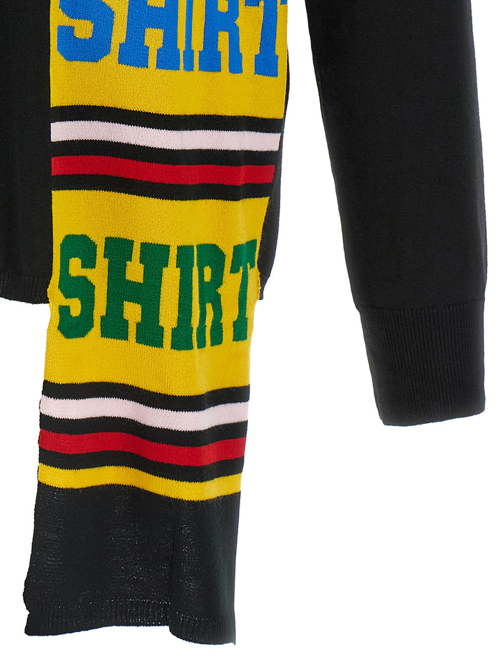 Comme Des GarçOns Shirt Intarsia Sweater Maglioni - Nero | 786d713bb870bcfb4bf059eb45983a8b69c1747f