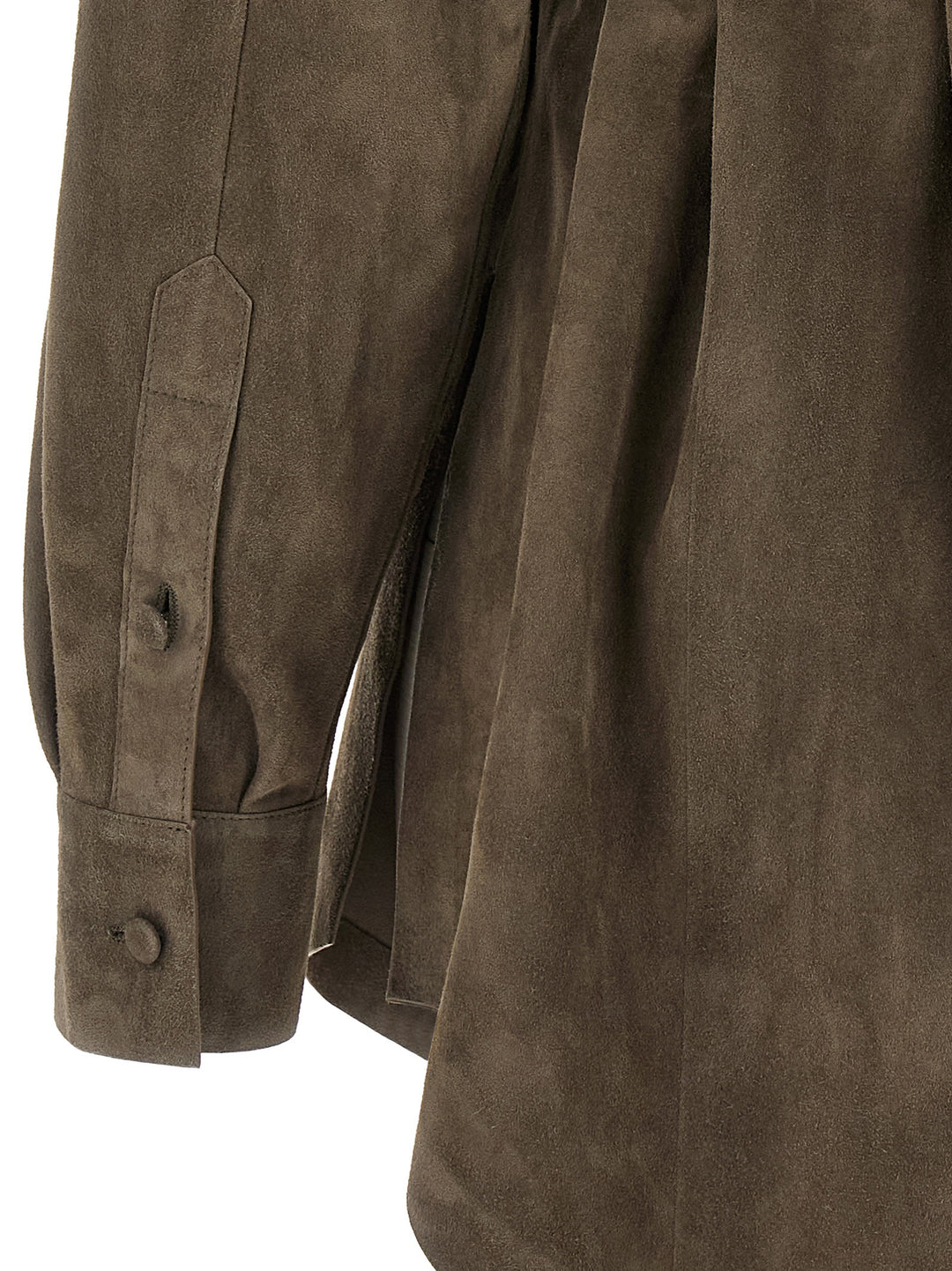 Fendi Suede Shirt Camicie - Grigio | 8511799282a11b1c391fd1063fe3ed38eb30ef86