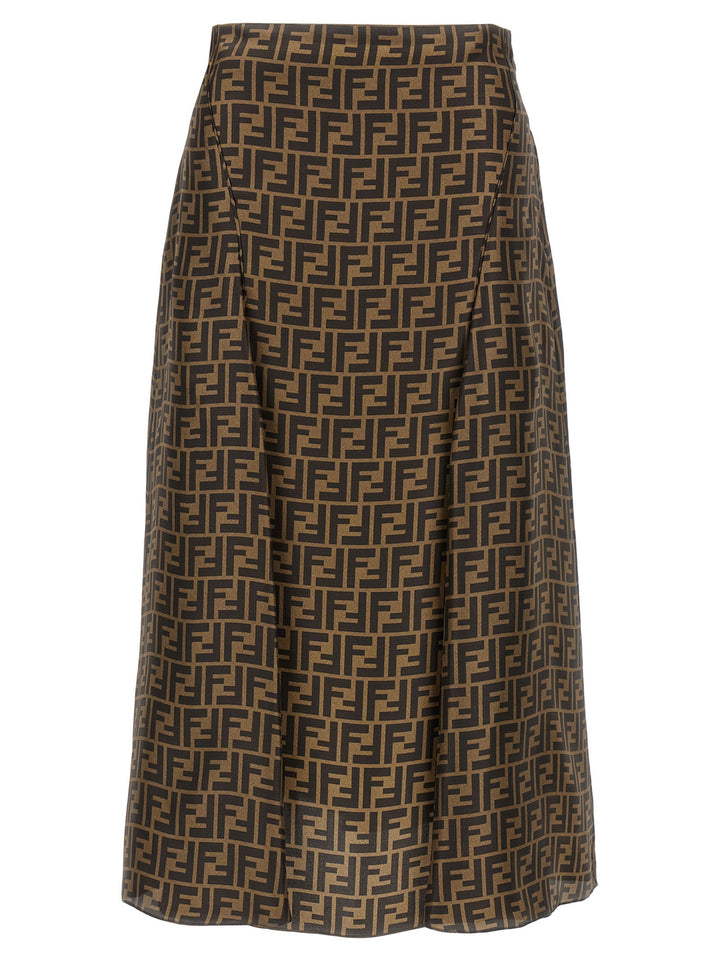 Fendi Ff Skirt Gonne - Marrone | eab94fe832ba077792abd2779d3c22892e243113