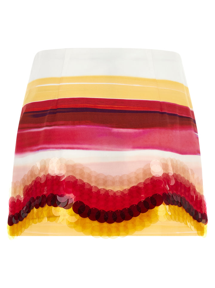 Fendi Striped Cotton Skirt Gonne - Multicolor | a8ccf7e0a574f470e97ee61b76e8fea329a9c00c