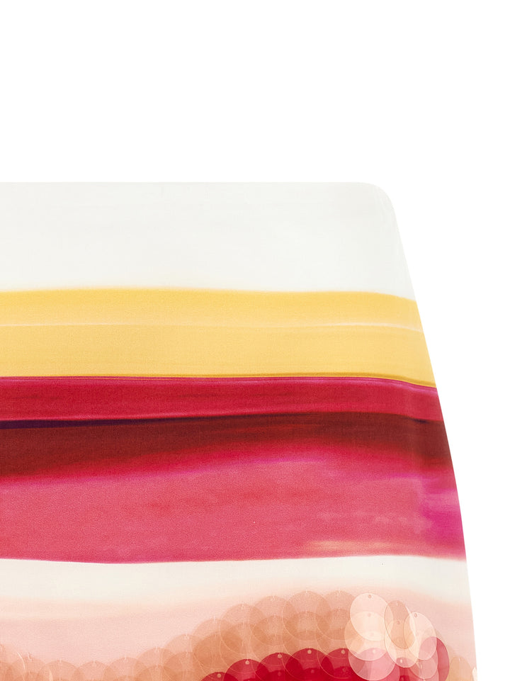 Fendi Striped Cotton Skirt Gonne - Multicolor | 66ad85bc586e813b800eea5945c273322db67387