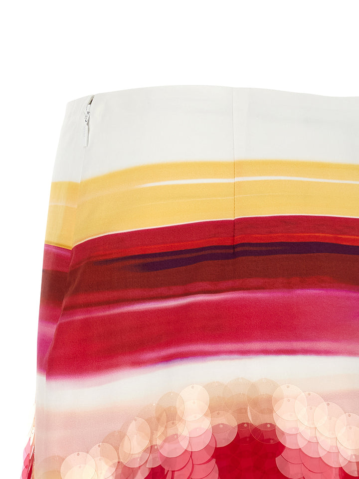 Fendi Striped Cotton Skirt Gonne - Multicolor | 9c627bad6084be9a770c3f10d48869b21319fd20