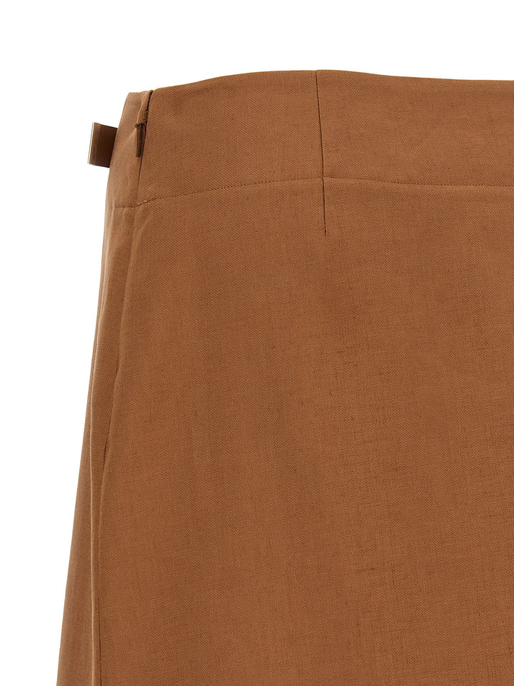 Fendi New Linen Gonne - Marrone | eb808fba6f3c401382cae4ce325972898dc2032a