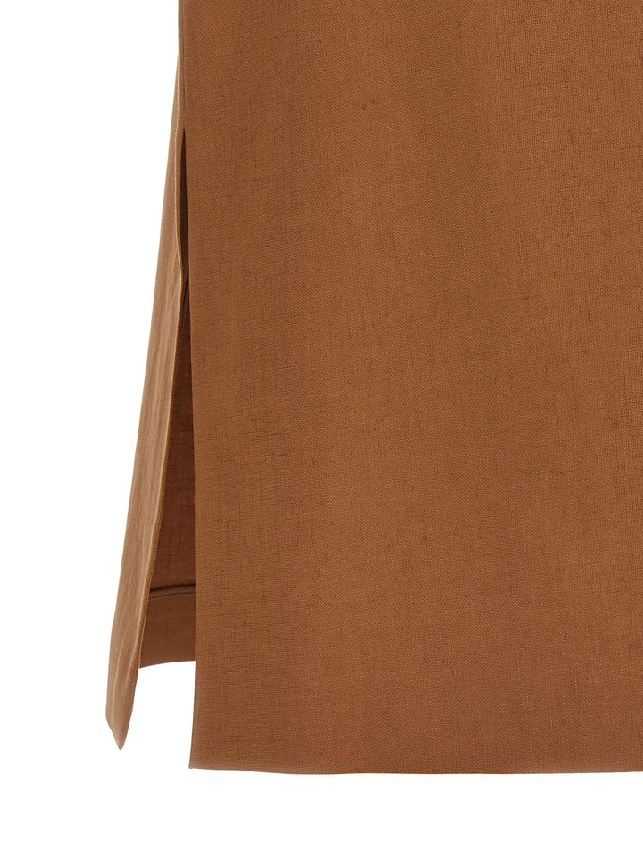 Fendi New Linen Gonne - Marrone | 6a2fd2ea01bfbb42766332bd9b09c7f656f603c9