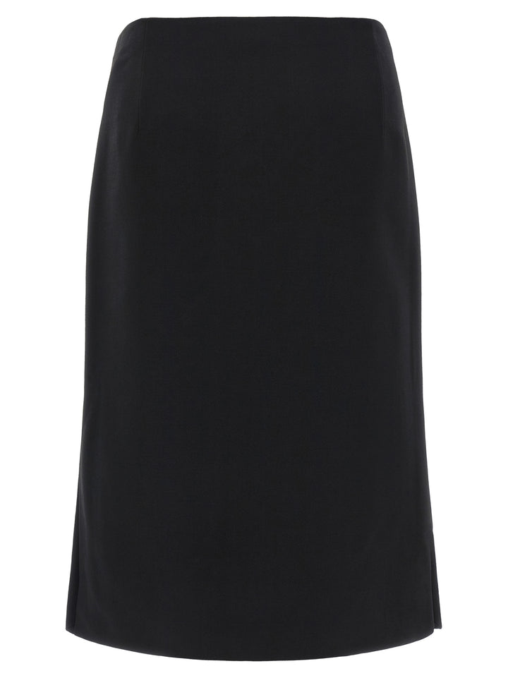 Fendi Skirt With Slits Gonne - Nero | 1ba81c4f88999bd47e9432c05eccce8b287178fe