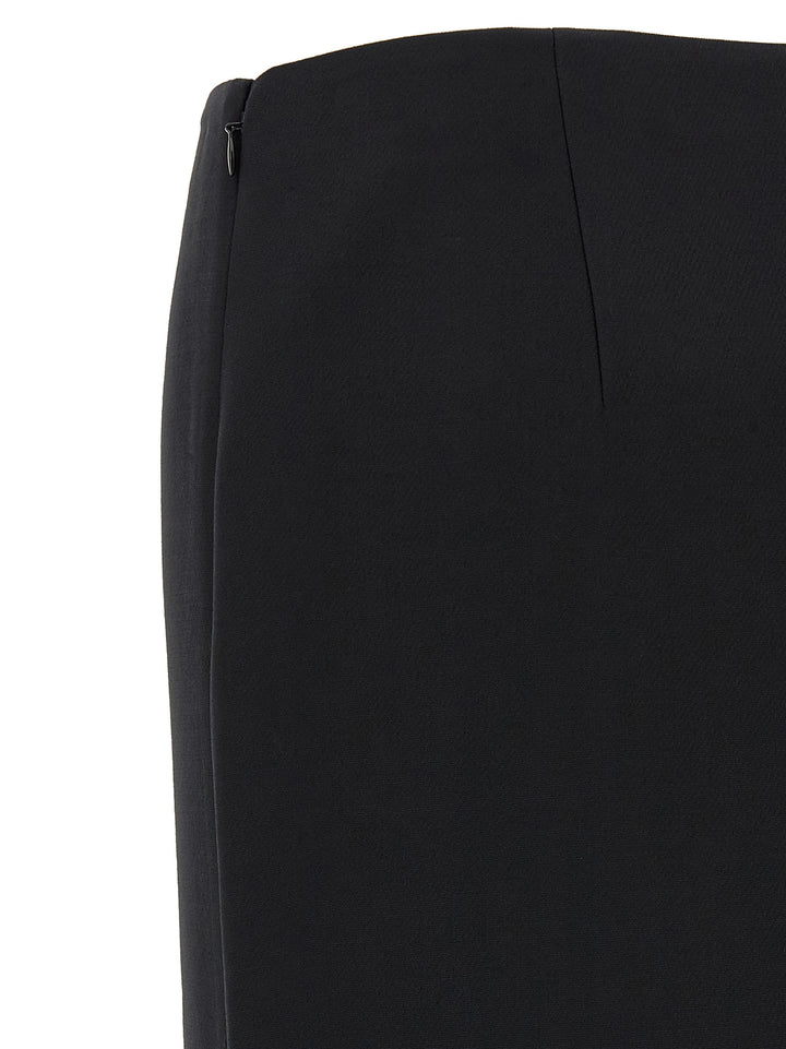 Fendi Skirt With Slits Gonne - Nero | e033af40ff17e6caa8bae20a7e6317de83dc91d3