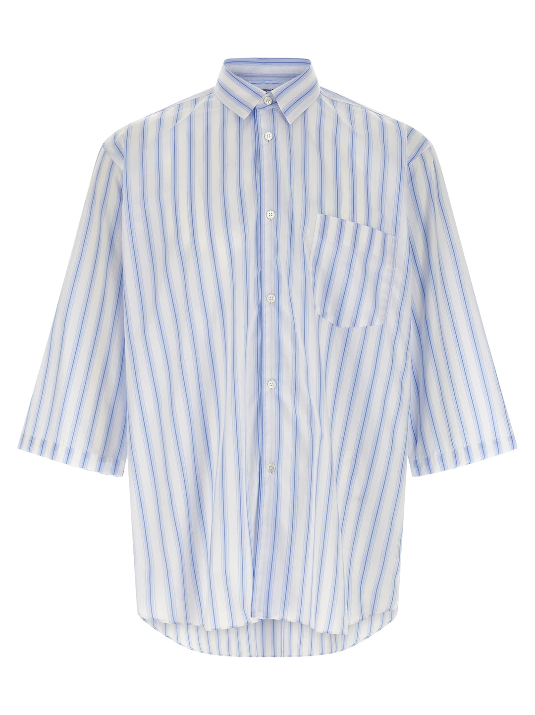 Comme Des GarçOns Shirt Striped Shirt Camicie - Celeste | ef725a4adf4195fe67ece0d24cbbac6156dd008d