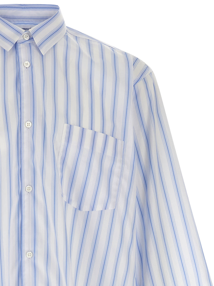 Comme Des GarçOns Shirt Striped Shirt Camicie - Celeste | 1b39c71727509a9052d9944806203b09a9c51022