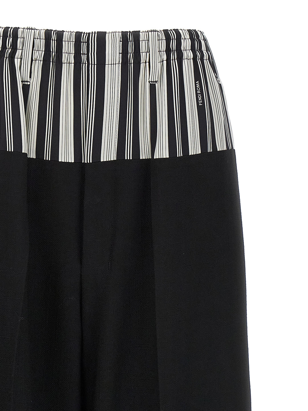 Fendi Basque Trompe L'oeil Pantaloni - Nero | b27fc0aa937a8f51fdf0ca3e8474bb615d906d2a