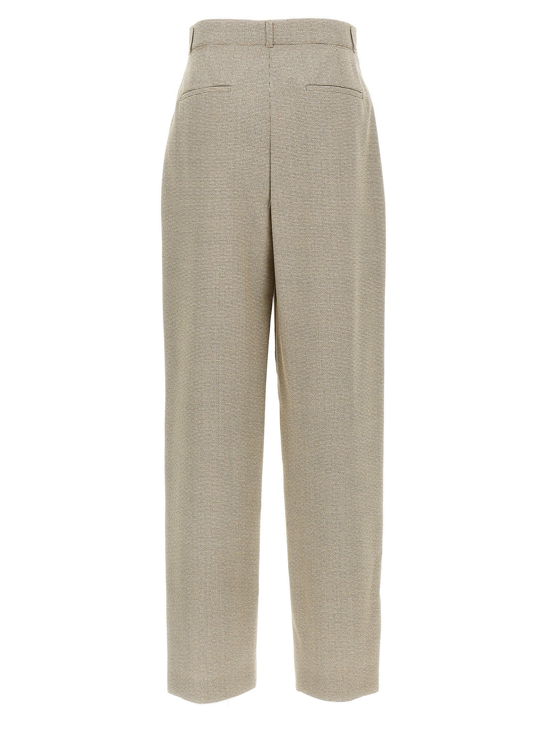 Fendi Micro Check Trousers Pantaloni - Beige | d7a9bd662fd9bdac922ad1203d8396a0b4e54781