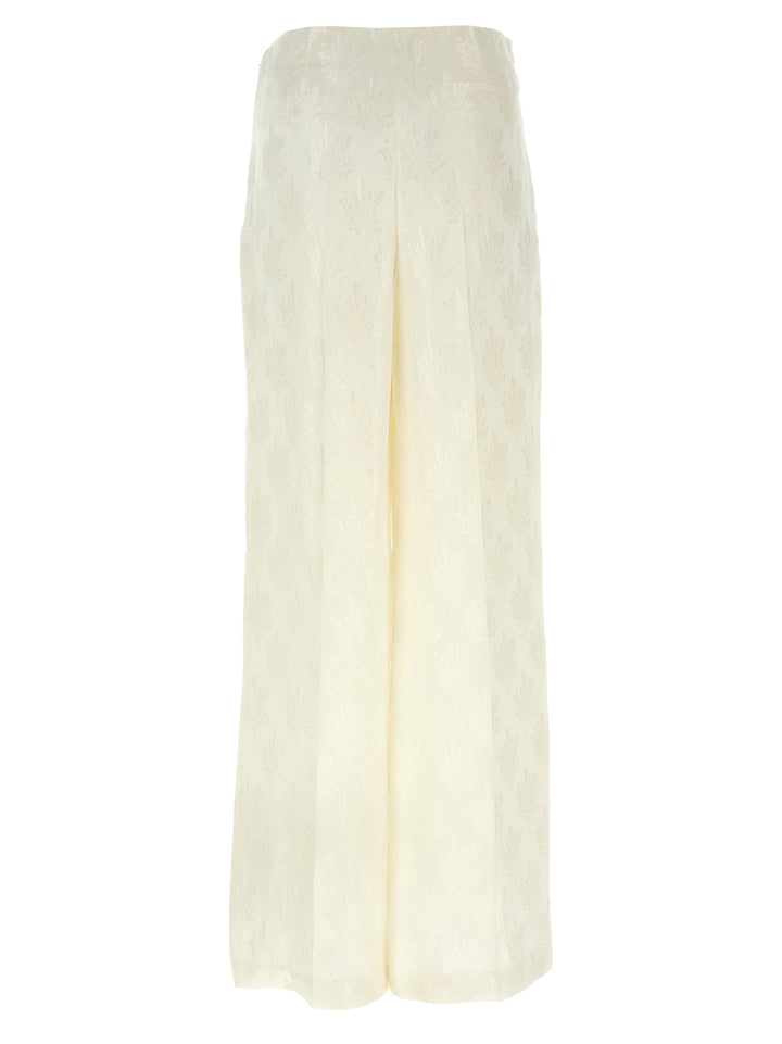Fendi Bouquet Pantaloni - Bianco | 4db929e78eb5908c737bcffc88dfcb7d072f393f