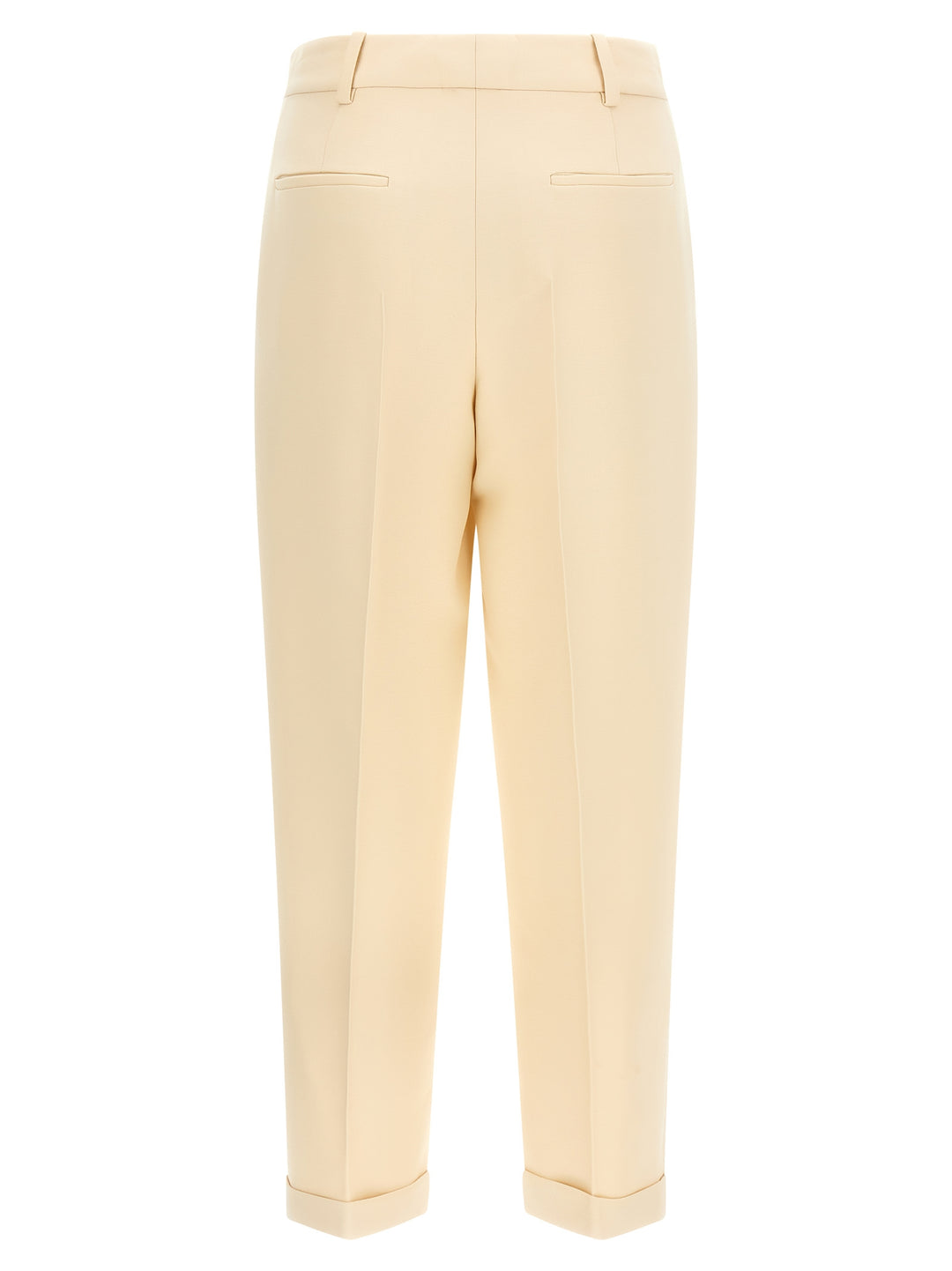 Fendi Wool And Silk Pantaloni - Beige | edf0343dd6bb8e22d09e405d351695afd312ce90