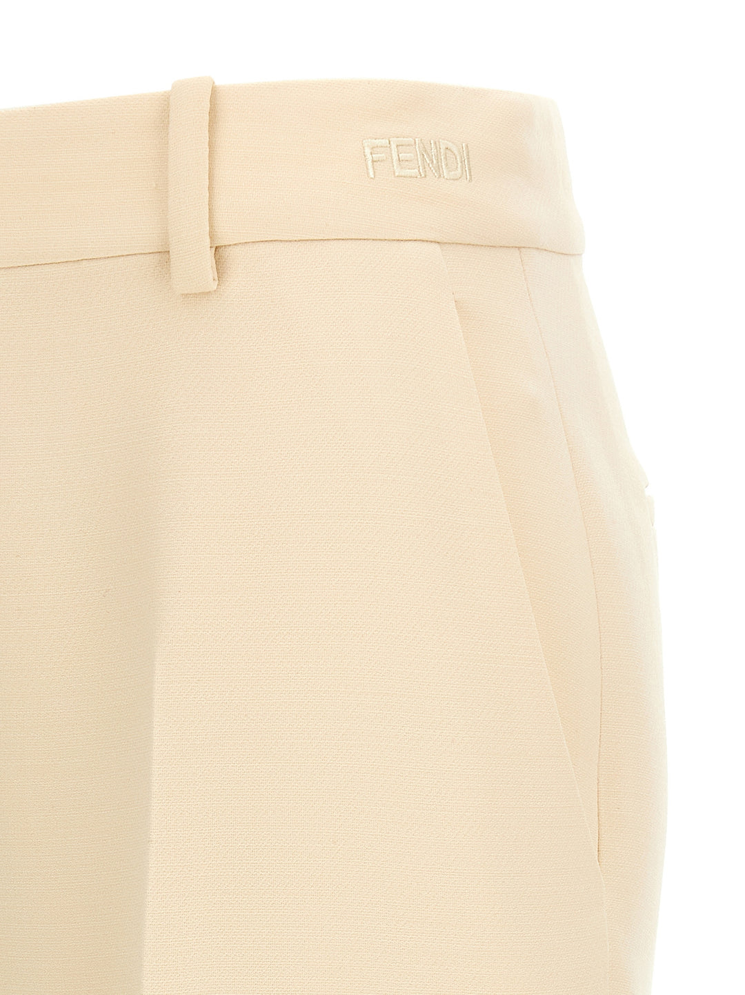 Fendi Wool And Silk Pantaloni - Beige | bf343991e0167d37d0abfbd7fee9b3efe21606ac