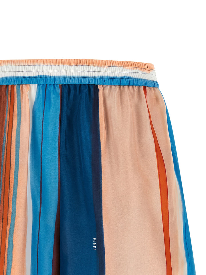 Fendi Venetian Stripes Bermuda e Short - Multicolor | 07fd4944ca61d86d09a67cb367ca79a9b03f45cb