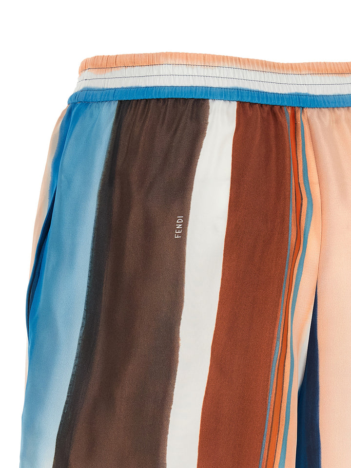 Fendi Venetian Stripes Bermuda e Short - Multicolor | 56c9bef0bb59f161ff5c0c87ad18e53f9cc17a33