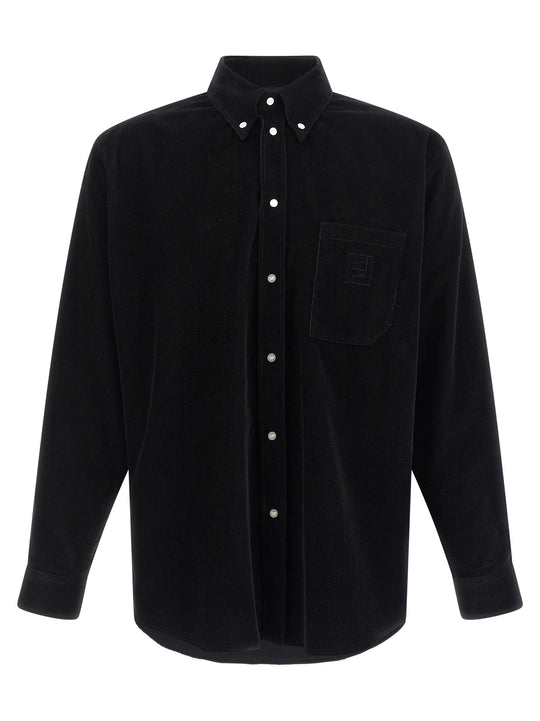Corduroy Shirt Camicie Nero