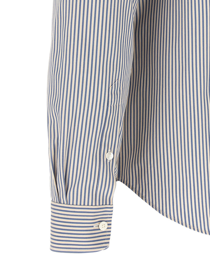 Fendi Striped Button-Down Shirt Camicie - Blu | 8f0cc4d53aca761d878653c37c08493b411022e9