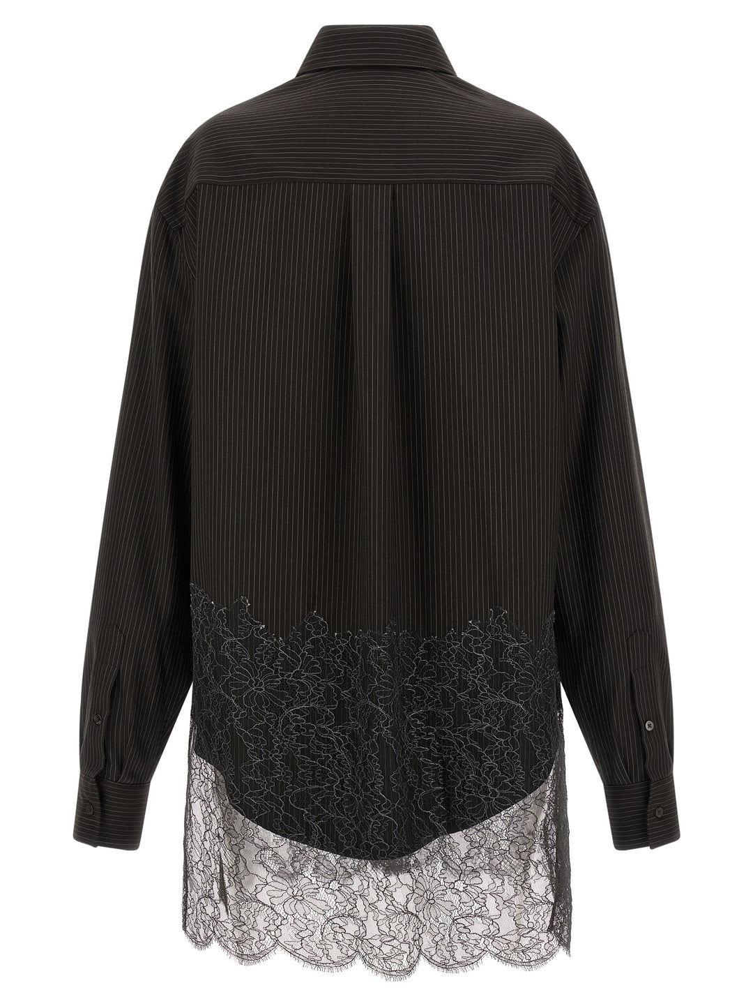 Fendi Wool And Lace Shirt Camicie - Marrone | 2eb495043b1d2d803c7bdcf08621ac2e67ac8cce