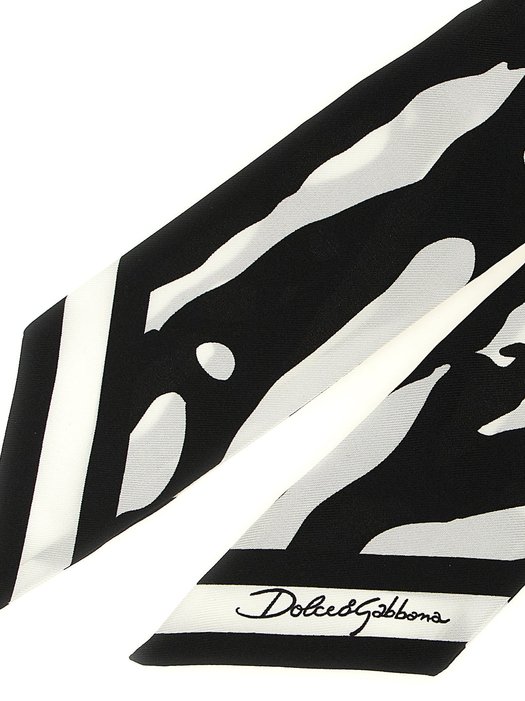 Dolce & Gabbana Zebra Print Scarf Sciarpe - Bianco/Nero | 59a969d2af6fe40b4254f4e0eca667d2b78a0cb2