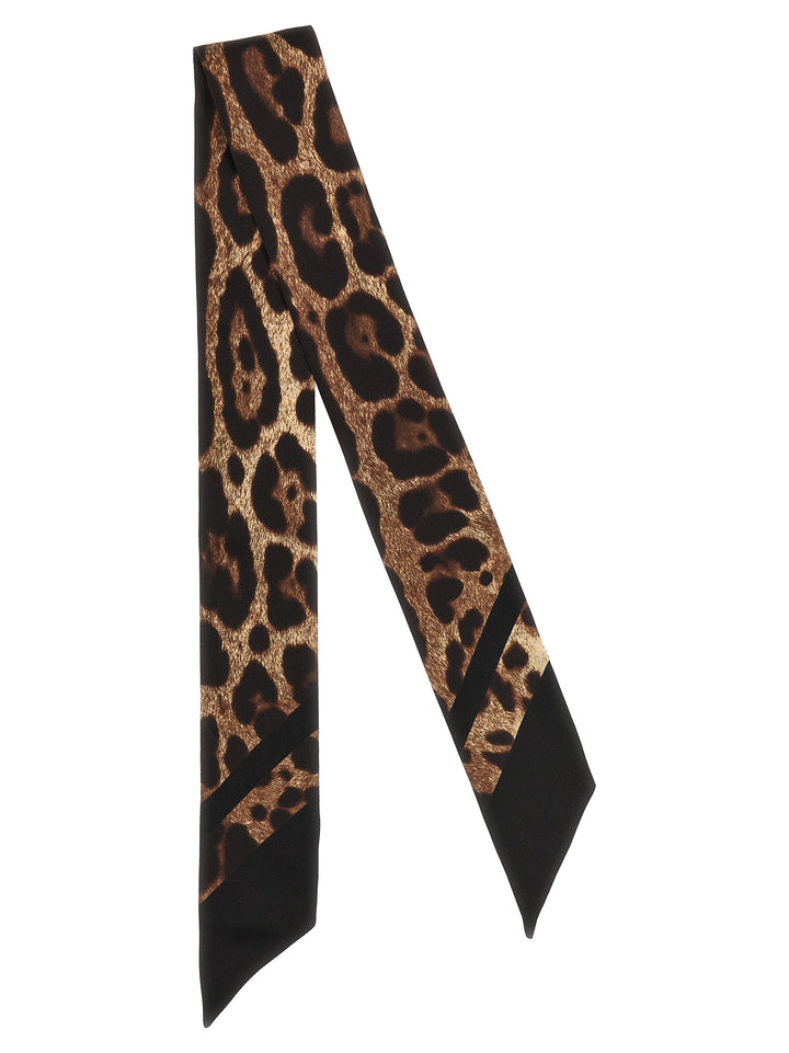 Dolce & Gabbana Animal Bandeau Sciarpe - Marrone | 59b52278474c5a3e80e153924bef0b2206ff485a
