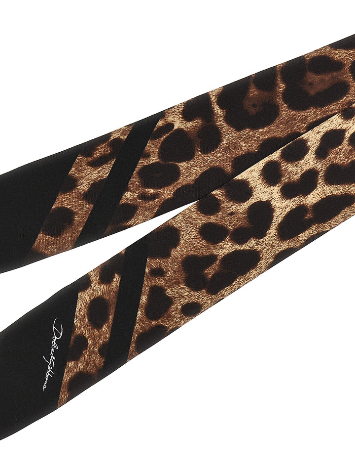 Dolce & Gabbana Animal Bandeau Sciarpe - Marrone | f1d3ed7eb77823a5b7d9206afac856c83c90a8b2
