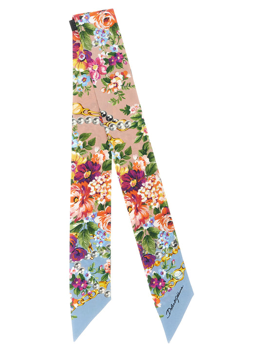 Mazzolini Di Fiori Sciarpe Celeste