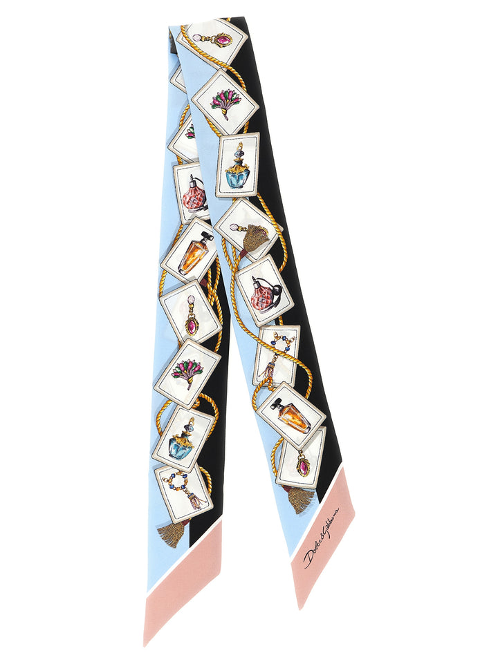 Dolce & Gabbana Silk Bandeau Sciarpe - Celeste | 921fedebf8f7fbba224177a44d1ffe50b350145f