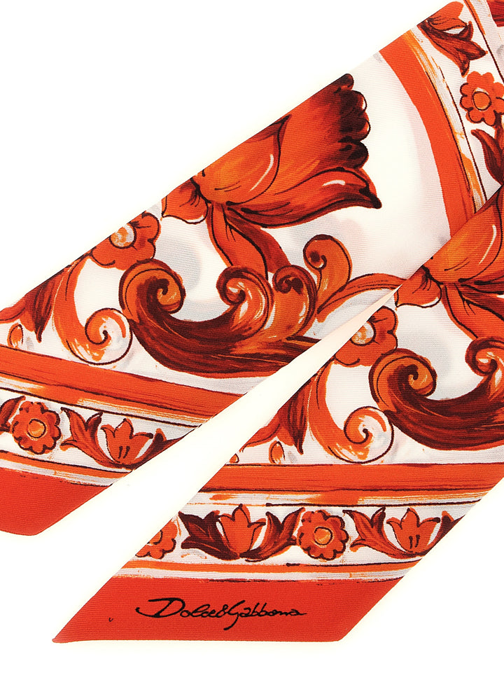Dolce & Gabbana Maiolica Sciarpe - Arancione | 00b3243a6d3eb3e0930ded3a55c288c7108507e6