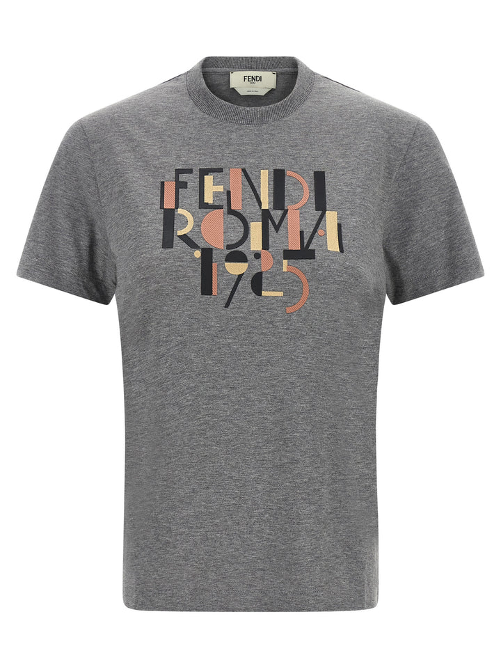 Fendi Fendi Roma 1925 T shirt - Grigio | c7059ee900c84df2047de006de7d7dfebdae8122