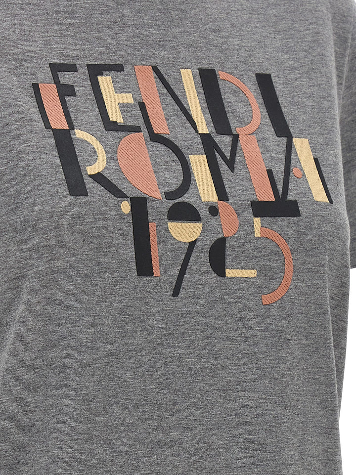 Fendi Fendi Roma 1925 T shirt - Grigio | b0a3edbb7277a93aa7f2f51a54f0697fcf9e89b5