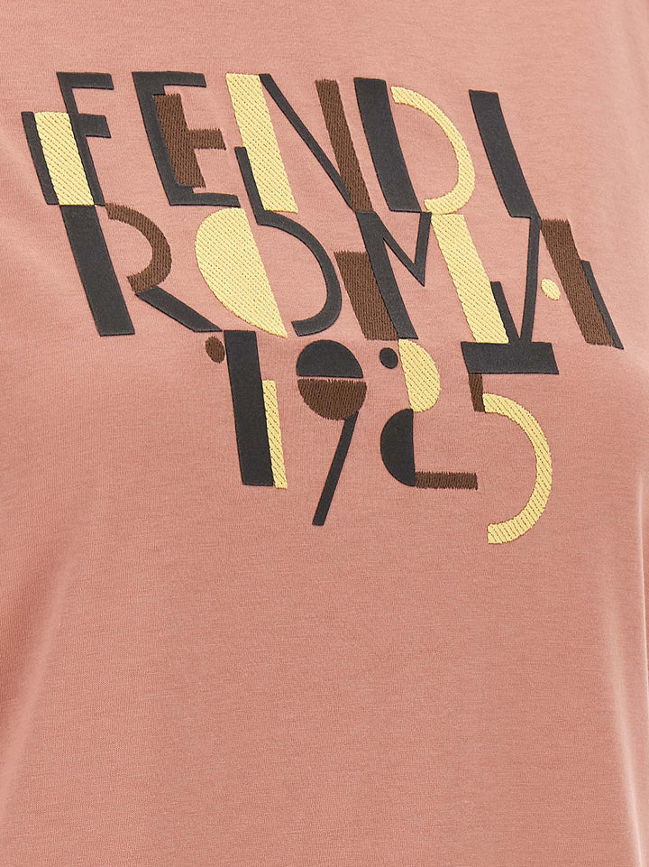 Fendi Fendi Roma 1925 T shirt - Rosa | 86c0774fc9934e13caf690d75de203e1f4a3cf95