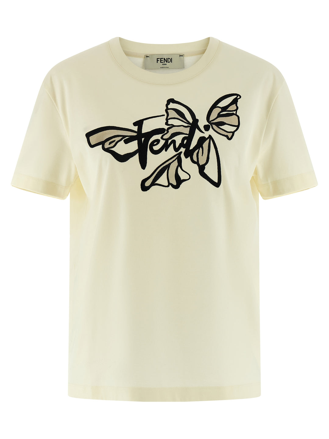 Fendi Nightfly T shirt - Beige | 5f912bc6a8e9c70beaf8aff8088f6bbb5e04d67b