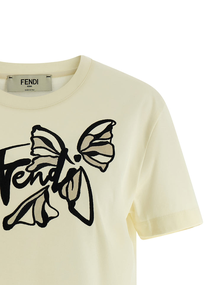 Fendi Nightfly T shirt - Beige | 51c093bc0d5dc046c0e18619dd2c25f7d200d419