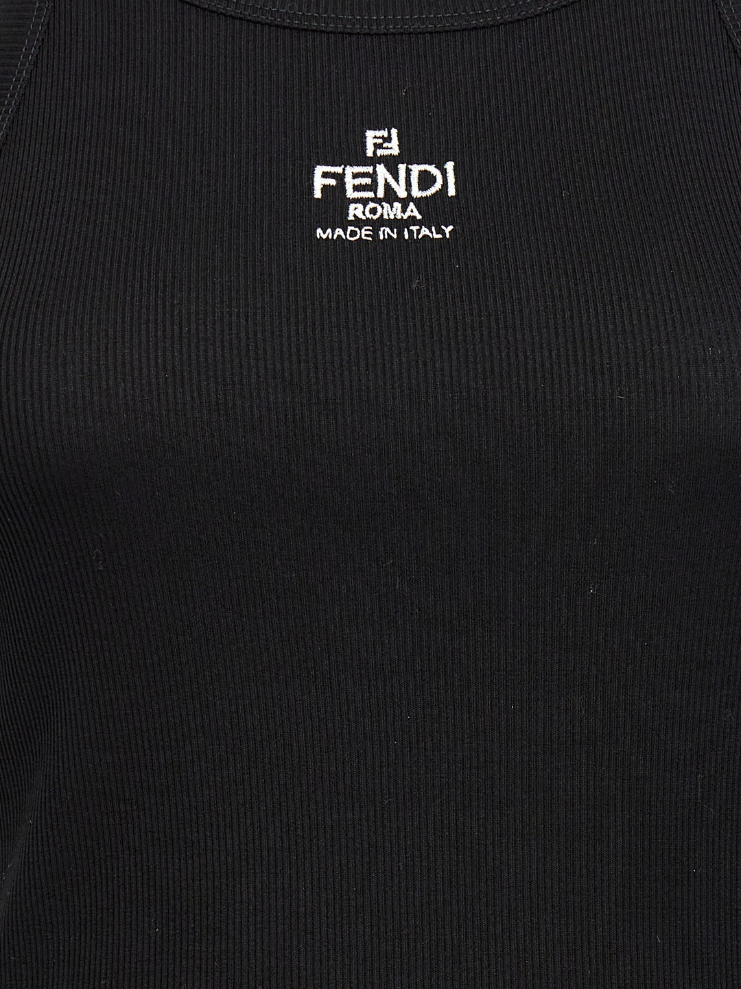 Fendi Logo Tank Top Top - Nero | a80a4ba613e86fc5fa4b1ced0d5dd77d8fdeabfe