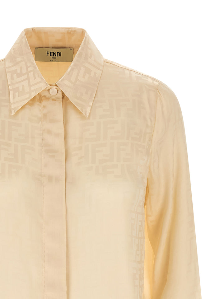 Fendi Ff Camicie - Bianco | b9bb2d0389e1937d07eb3e960355df0f713a4a85