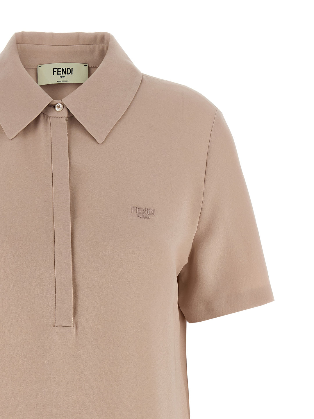Fendi Silk  Shirt Polo - Rosa | ddef2f82eda4c1a18c001d2eb8757458348afc6d
